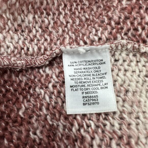 Sun & Shadow Womens Duster Cardigan Sweater S Pink Ombre Open Front Long Sleeve - Picture 7 of 7